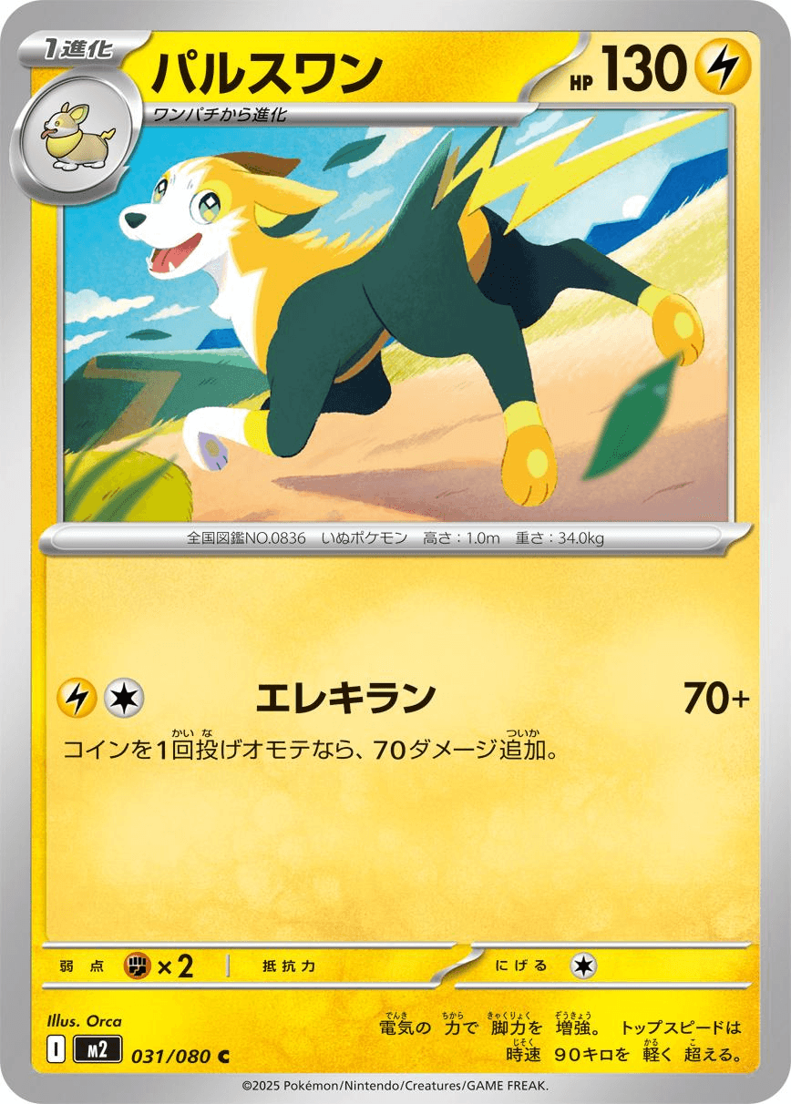 [C] Boltund #31 Pokemon Japanese Inferno X