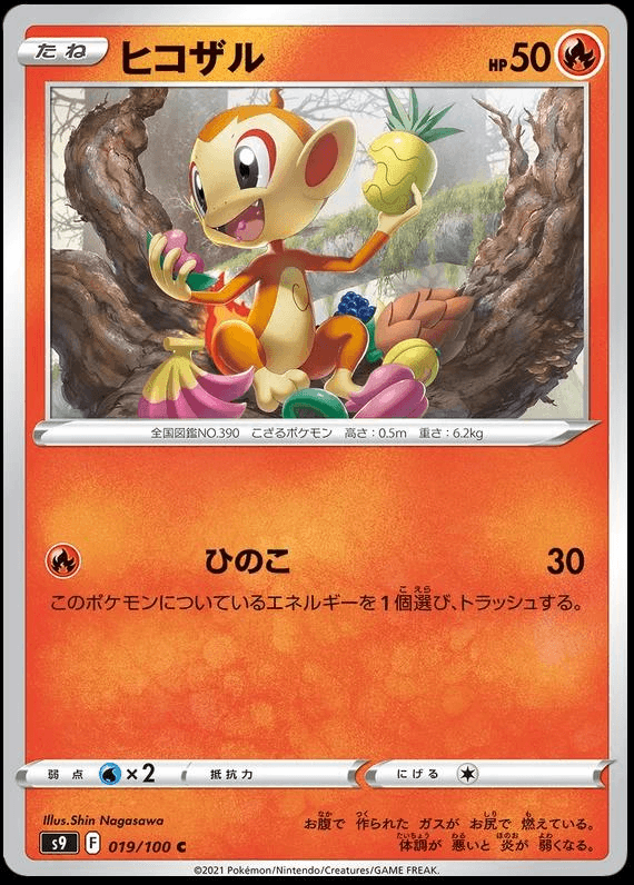 [C] Chimchar #19 Pokemon Japanese Star Birth